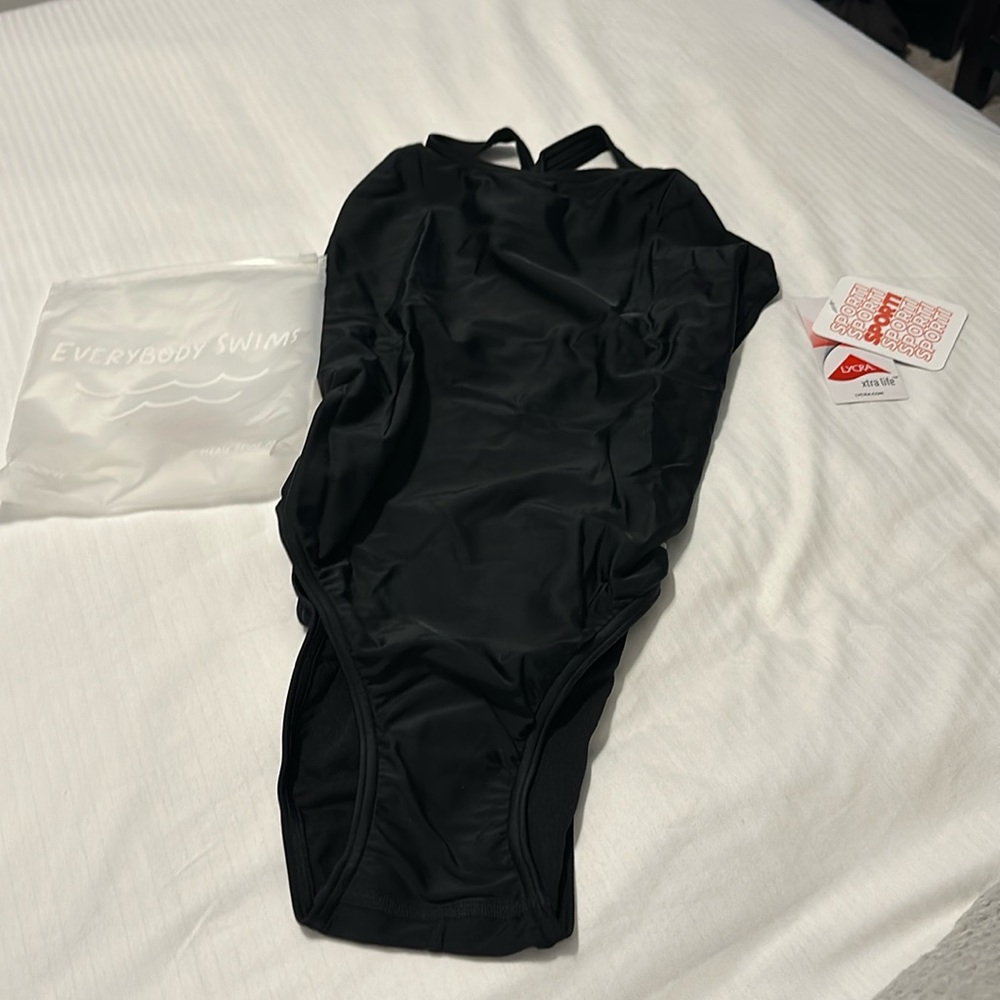 Sporti Solid Wide Strap One Piece